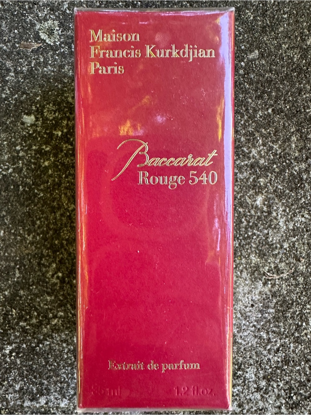 Maison Francis Kurkdjian Red Box with Gold Accents